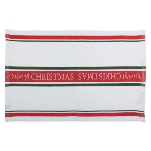 Merry Christmas Jacquard Dishtowel Set Of 6