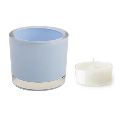 Baby Blue Tea Light Candle Holder - Set Of 6