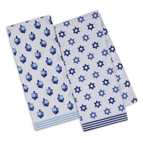 Hanukkah Printed Kitchen Towels  Set of 6
