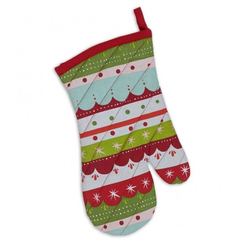 Holiday Mittens Printed Oven Mitt Set Of 2