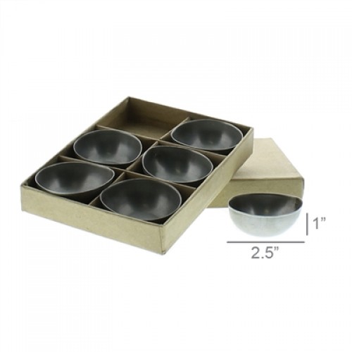 Alma Metal Tealight Holder - Boxed Set of 6 - Zinc