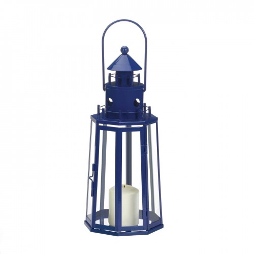 Blue Lighthouse Lantern