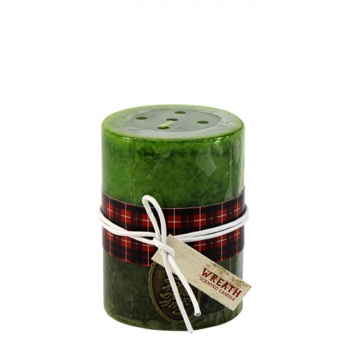 Holiday Wreath Scented Candle 3X4