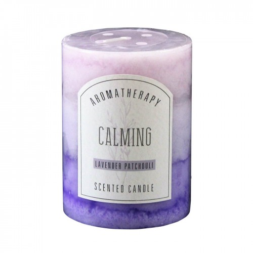 Lavender Patchouli Pillar Candle 3X4