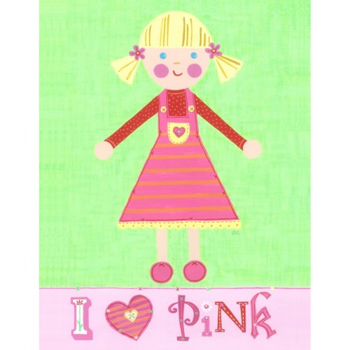 I Love Pink – “Learn Your Colors” wall art