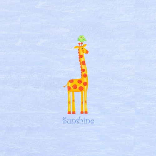 Nickname “Sunshine” Giraffe Wall Art