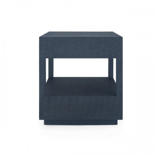 Carmen 2-drawer Side Table, Navy Blue