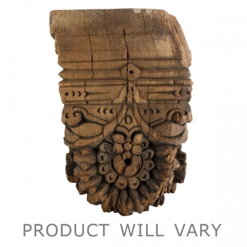 Bombay Corbel Wall Sconce - Reclaimed Wood - Natural